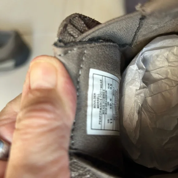 Merrell Men's Boulder Gray Brown Canvas Slip-On Loafers, like new condition - Picture 6 of 6